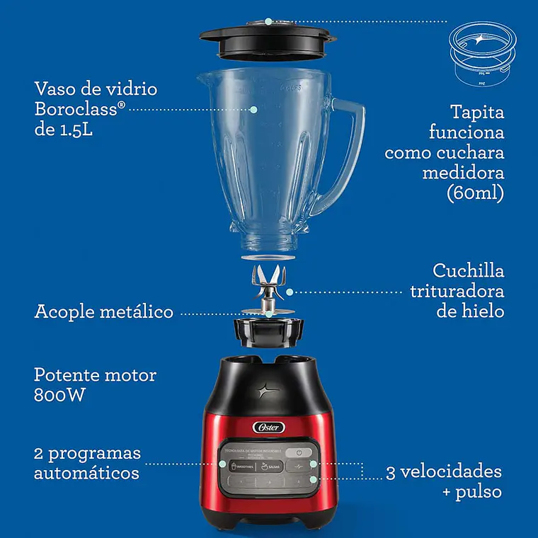 Kit Licuadora + Freidora Oster 15