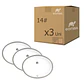 Pack de 3 Lavamanos Domsa Bajo Cubierta 14# - Miniatura 1