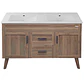 Kit Mueble Vanitorio Doble Elegance Nogal - Miniatura 1