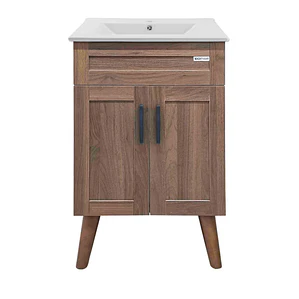 Kit Mueble Vanitorio Elegance Nogal / 50x80x4Ocm