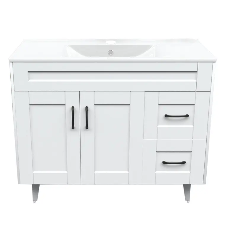 Kit Mueble Deluxe 100SK + Vanitorio Plano-100 Blanco 1