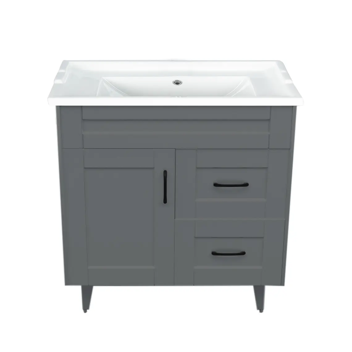 Kit Mueble Deluxe 80SK + Vanitorio F-80 Gris 1
