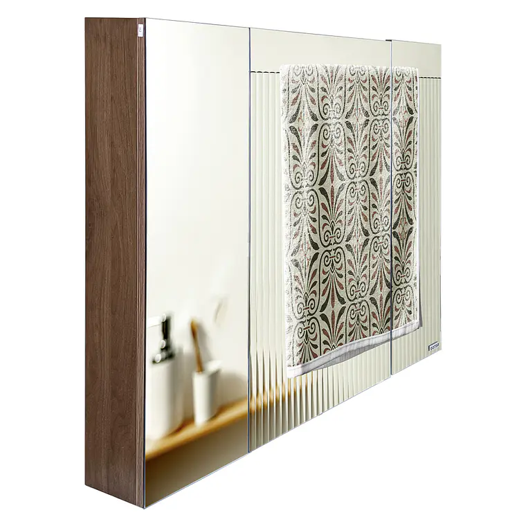 Mueble Botiquin con Espejo para Baño Elegance BME-100 Nogal 1