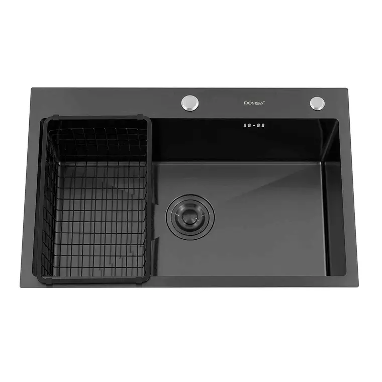 Lavaplatos Deluxe Domsa MDS7046-BLACK Sobre Cubierta Domsa 1