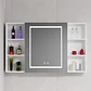 Mueble Botiquin Espejo LED Antiempañante Domsa MMR-100 Blanco - Miniatura 1