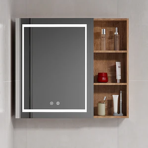 Mueble Botiquin Espejo LED Antiempañante Domsa MMR-70 Wood