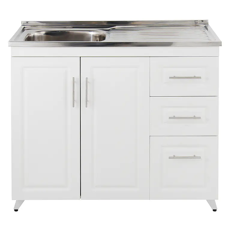 Kit Mueble + Lavaplatos Blanco Der. (Incluye Domsa 1