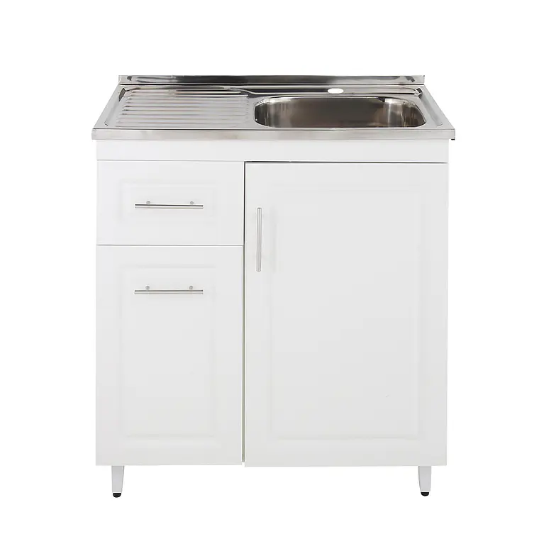 Kit Mueble + Lavaplatos Blanco Izq. (Incluye Desagüe Domsa 1