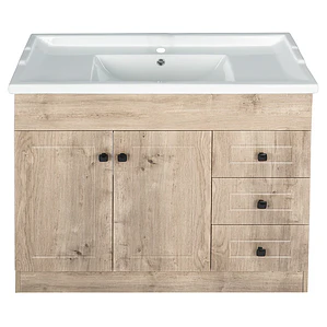 Kit Mueble B100PH-WOOD + Vanitorio F-100