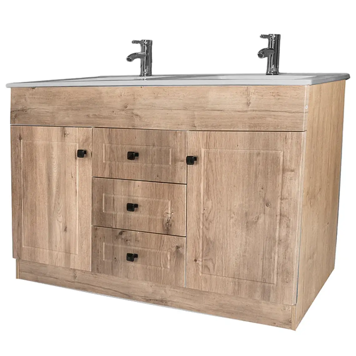 Kit Mueble BD-120-PH-Wood + Vanitorio P-120D Doble 2