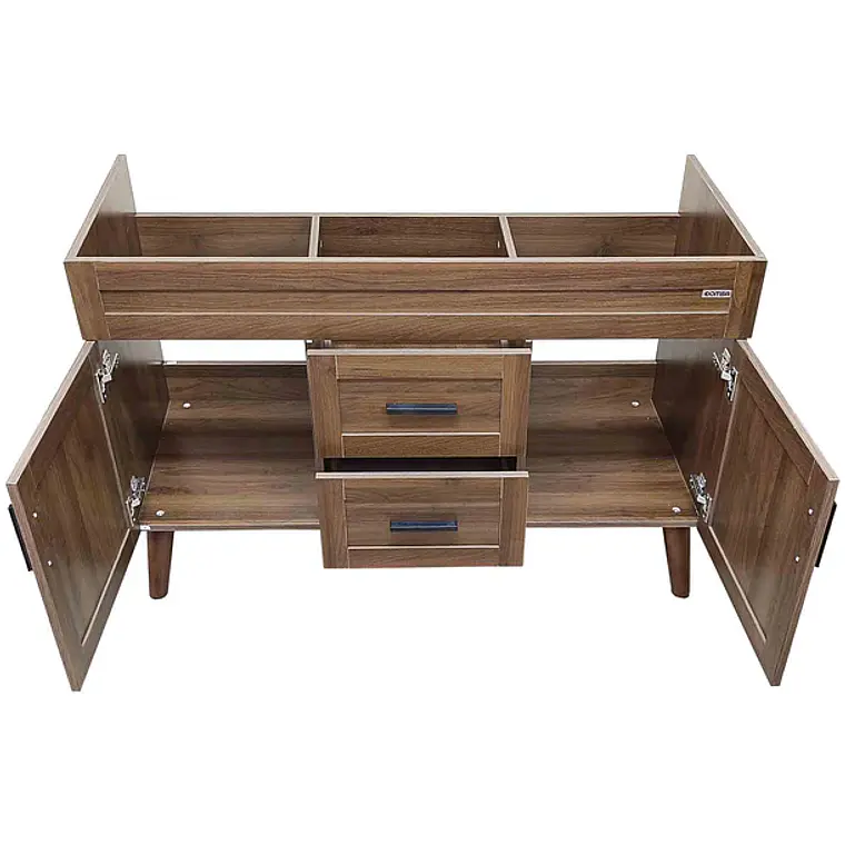 Mueble para Vanitorio Doble Elegance Nogal Domsa 3