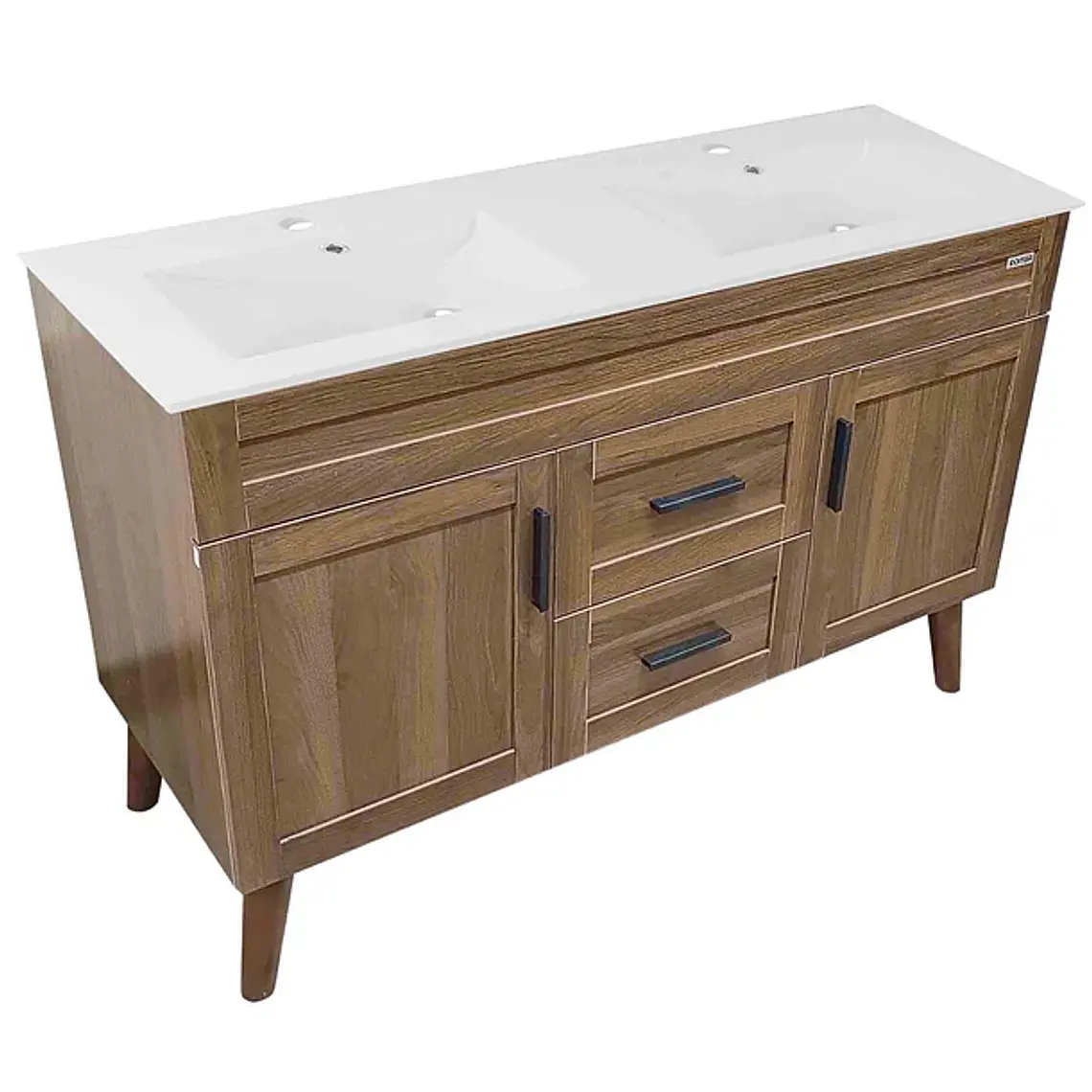 Kit Mueble Vanitorio Doble Elegance Nogal 3