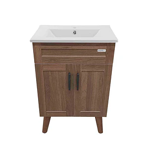 Kit Mueble Vanitorio Elegance Nogal / 50x80x4Ocm
