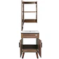 Kit Mueble Vanitorio + Botiquín Espejo Elegance Nogal - Miniatura 4