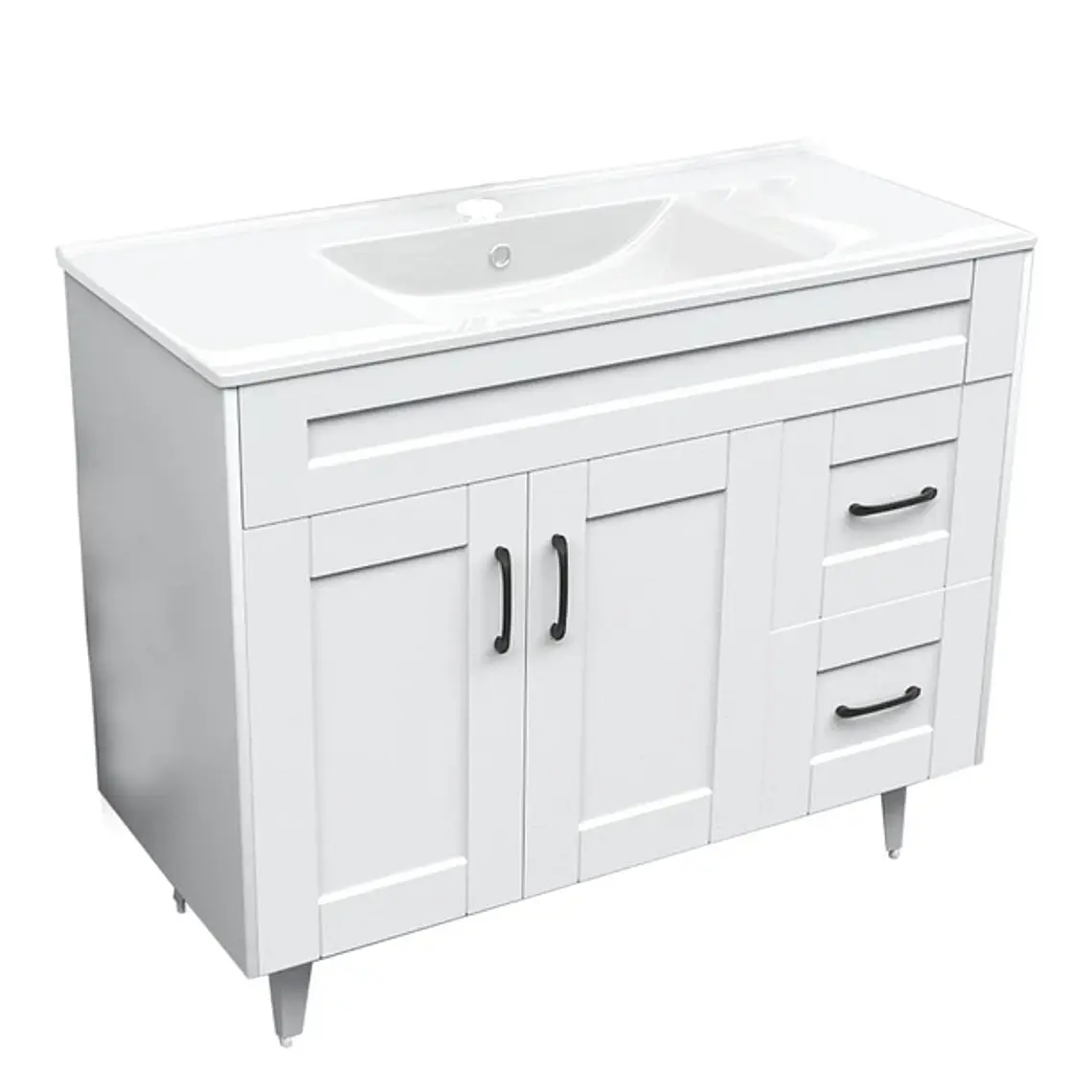 Kit Mueble Deluxe 100SK + Vanitorio Plano-100 Blanco 3