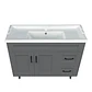 Kit Mueble Deluxe 100SK + Vanitorio F-100 Gris - Miniatura 2