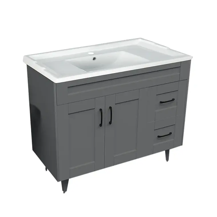 Kit Mueble Deluxe 100SK + Vanitorio F-100 Gris 3
