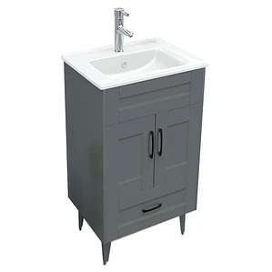 Kit Mueble Deluxe B50SK + Vanitorio Plano-50 Gris