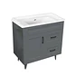 Kit Mueble Deluxe 80SK + Vanitorio F-80 Gris - Miniatura 2
