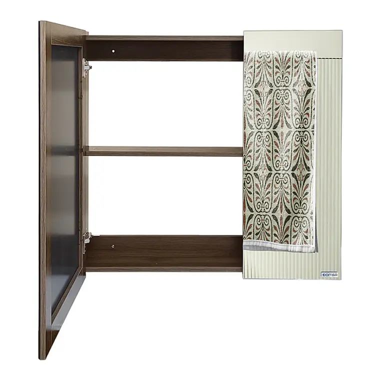 Mueble Botiquin con Espejo para Baño Elegance BME-80 Nogal 3