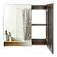 Mueble Botiquin con Espejo para Baño Elegance BME-80 Nogal - Miniatura 4