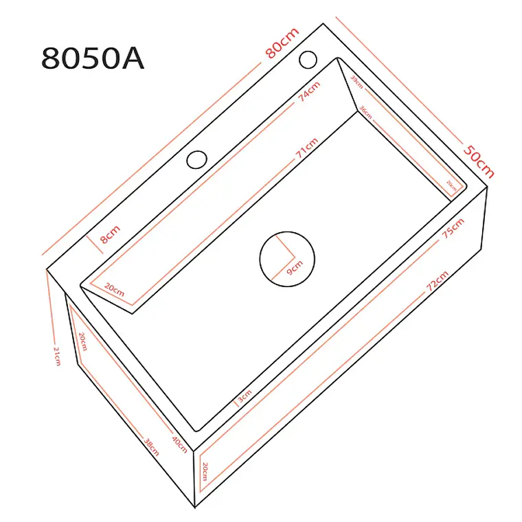 Lavaplatos Deluxe Domsa MDS8050A-BLACK CON/L Sobre Domsa 3