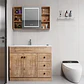 Mueble Botiquin Espejo LED Antiempañante Domsa MMR-100 Wood - Miniatura 4