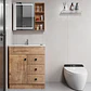 Mueble Botiquin Espejo LED Antiempañante Domsa MMR-70 Wood - Miniatura 4