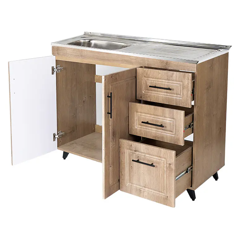 Kit Mueble + Lavaplatos W Derecho (Incluye Desagüe con Sifón) 3
