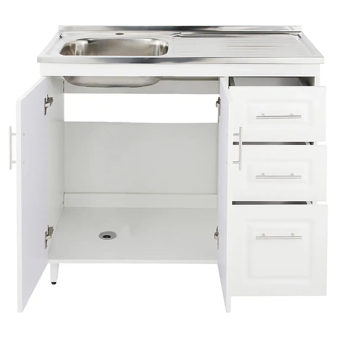Kit Mueble + Lavaplatos Blanco Der. (Incluye Domsa 3