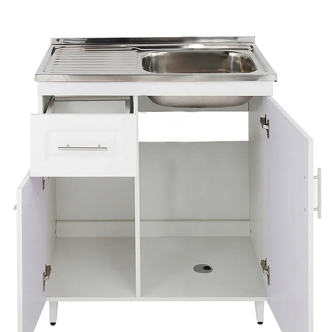 Kit Mueble + Lavaplatos Blanco Izq. (Incluye Desagüe Domsa 3