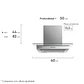 CAMPANA COCINA PARED ELECTROLUX DECORATIVA 60CM EFFICIENT LUZ LED CE6VX INOX - Miniatura 2