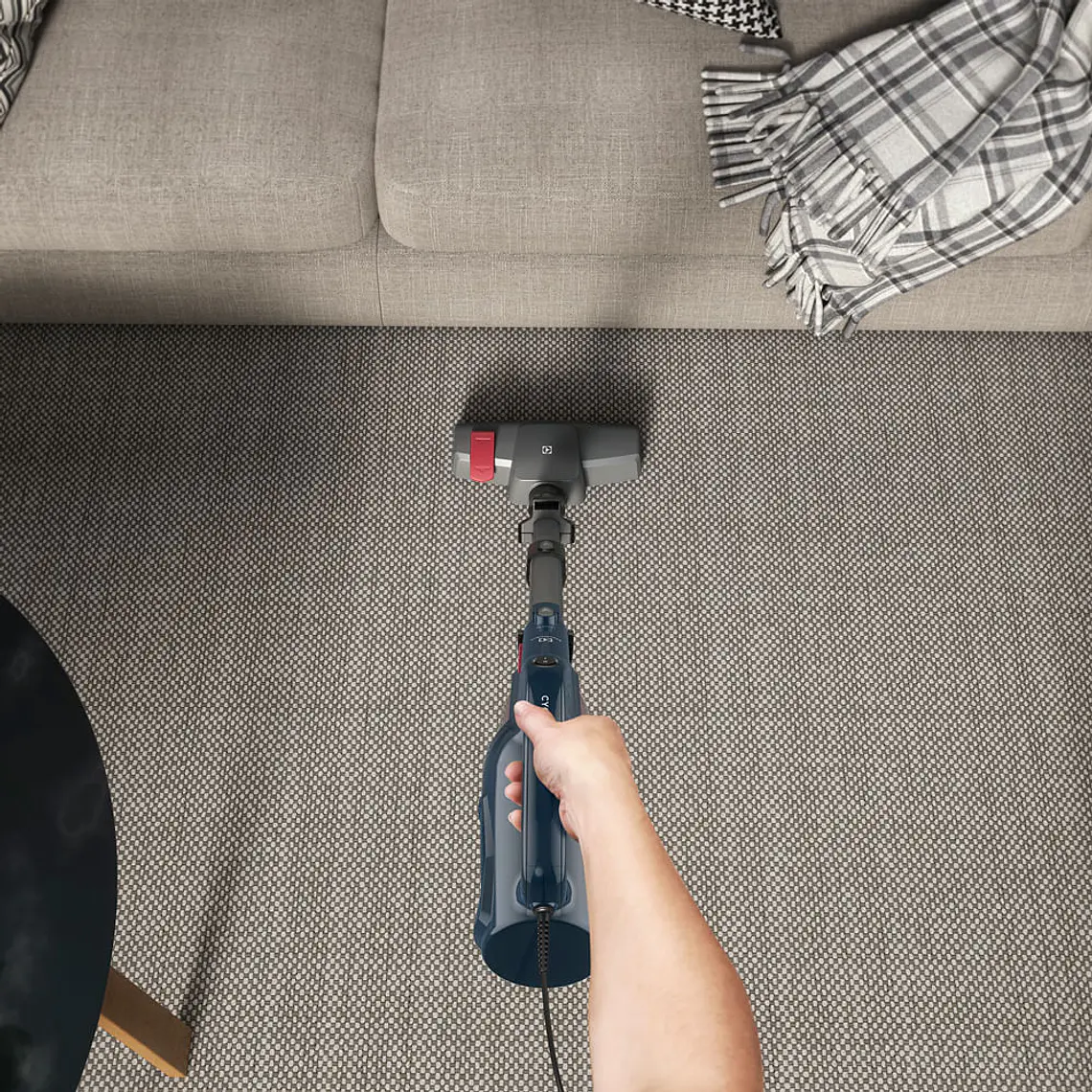 ASPIRADORA VERTICAL CON CABLE ELECTROLUX 1300W CICLÓNICA 3 EN 1 CON FILTRO HEPA PTE10 AZUL 5