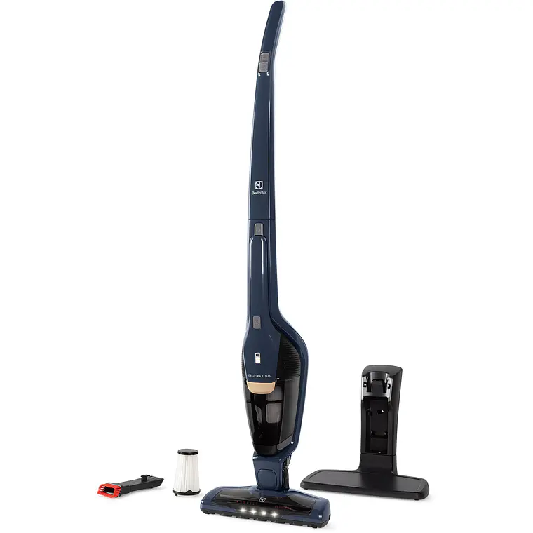 ASPIRADORA VERTICAL INALÁMBRICA ELECTROLUX ERGORAPIDO 2 EN 1 LED FRONTAL ERG25N AZUL 4