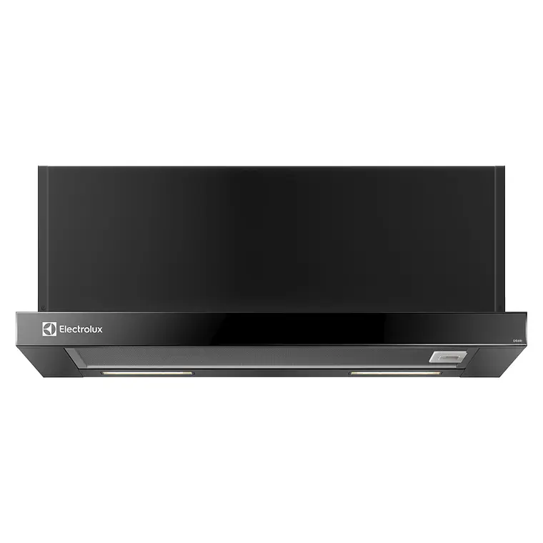 CAMPANA DE COCINA EXTRACTORA ELECTROLUX RETRÁCTIL 60CM EFFICIENT LUZ LED DE6RI NEGRA 1