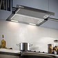 CAMPANA DE COCINA EXTRACTORA ELECTROLUX RETRÁCTIL 60CM EFFICIENT LUZ LED DE6RI NEGRA - Miniatura 2