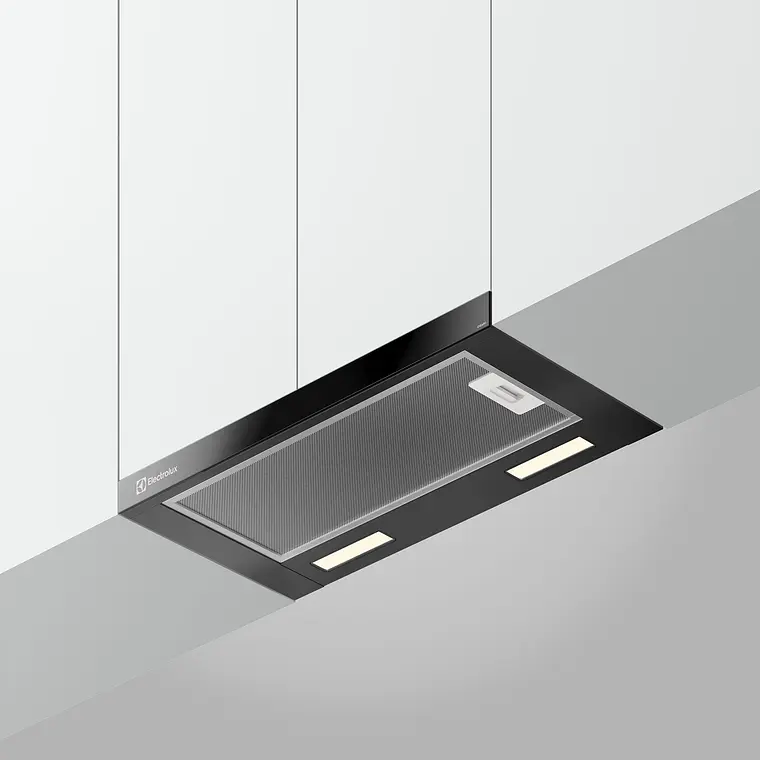 CAMPANA DE COCINA EXTRACTORA ELECTROLUX RETRÁCTIL 60CM EFFICIENT LUZ LED DE6RI NEGRA 4