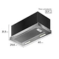 CAMPANA DE COCINA EXTRACTORA ELECTROLUX RETRÁCTIL 60CM EFFICIENT LUZ LED DE6RS INOX - Miniatura 2