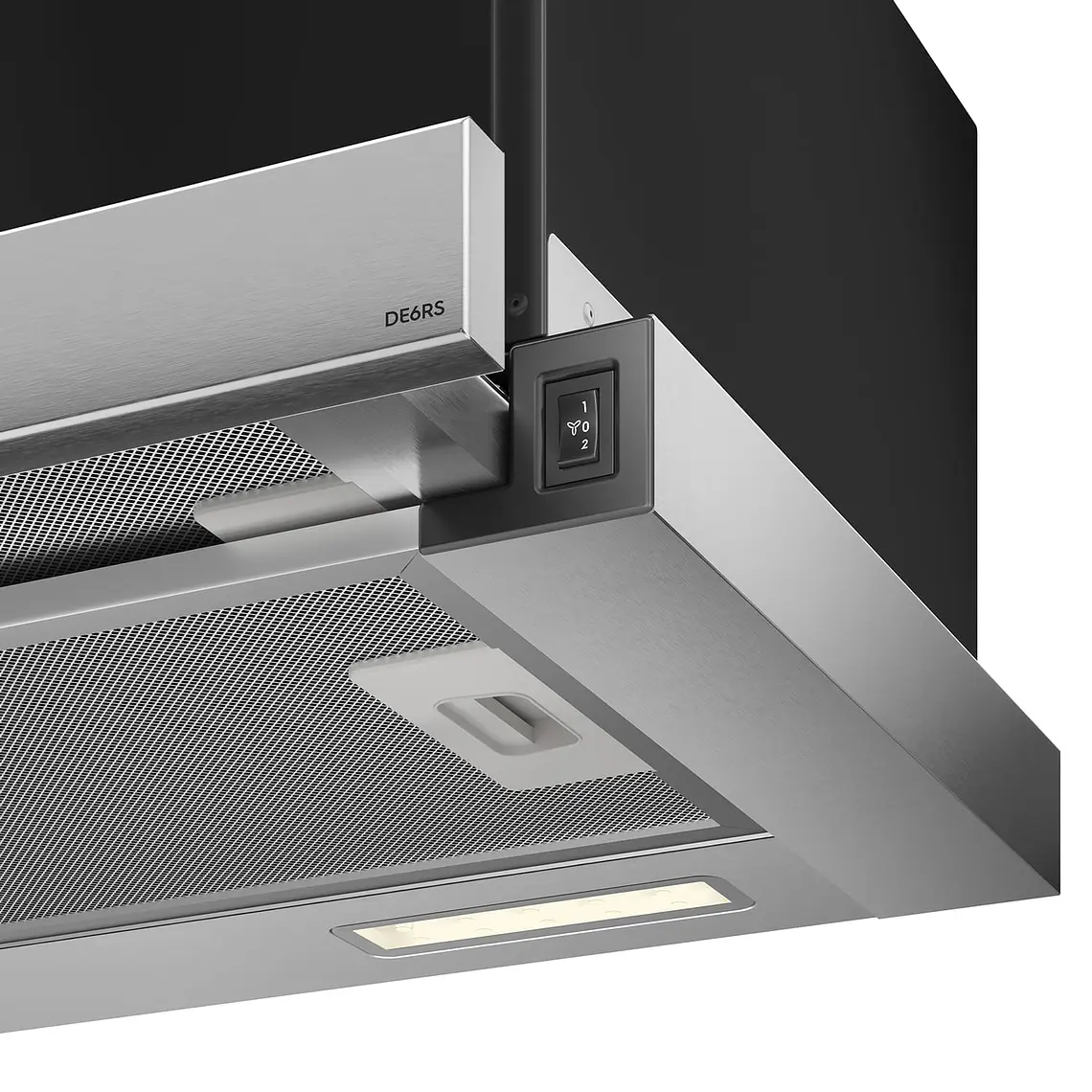 CAMPANA DE COCINA EXTRACTORA ELECTROLUX RETRÁCTIL 60CM EFFICIENT LUZ LED DE6RS INOX 6
