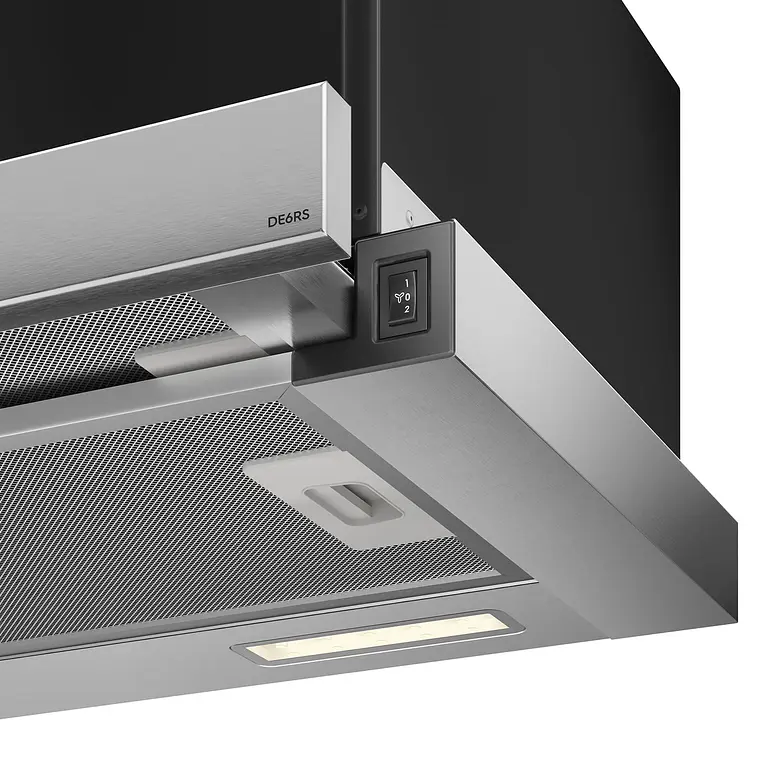 CAMPANA DE COCINA EXTRACTORA ELECTROLUX RETRÁCTIL 60CM EFFICIENT LUZ LED DE6RS INOX 6
