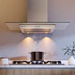 CAMPANA COCINA PARED ELECTROLUX DECORATIVA 90CM EFFICIENT LUZ LED CE9VX INOX - Miniatura 3