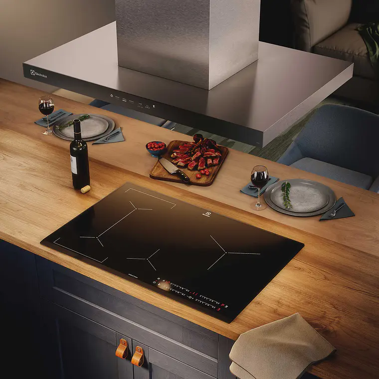 CAMPANA COCINA EXTRACTORA ELECTROLUX DECORATIVA ISLA 90CM TIMER Y PANEL TOUCH CE9IF INOX 7