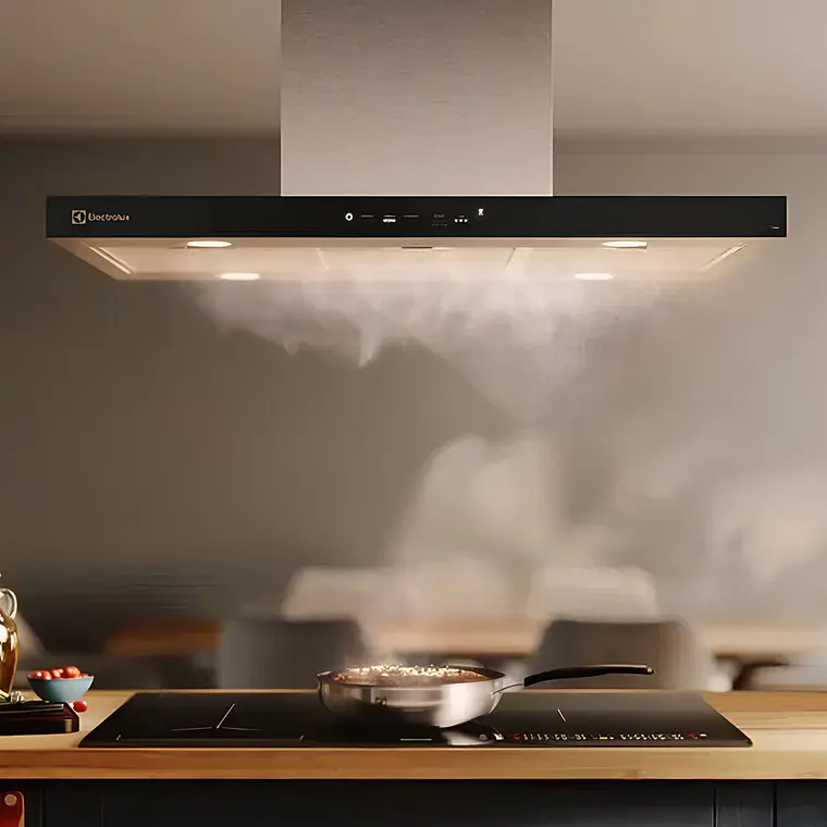 CAMPANA COCINA EXTRACTORA ELECTROLUX DECORATIVA ISLA 90CM TIMER Y PANEL TOUCH CE9IF INOX 10
