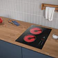 ENCIMERA ELÉCTRICA 2 PLATOS ELECTROLUX EFFICIENT CUBIERTA VITROCERÁMICA Y PANEL TOUCH VE3ST - Miniatura 7