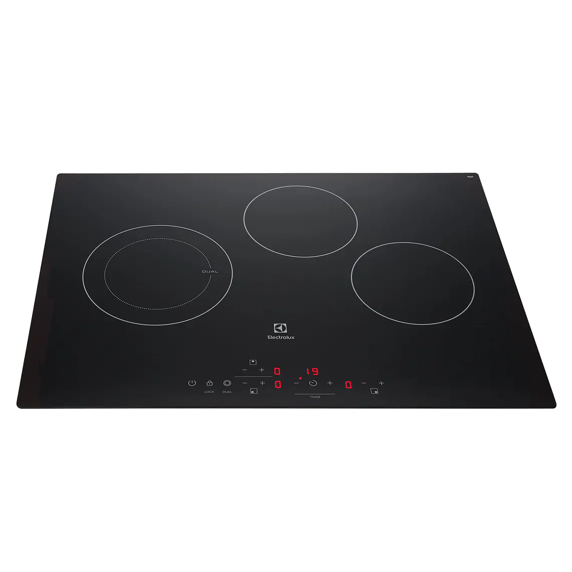 ENCIMERA ELÉCTRICA 3 PLATOS ELECTROLUX EFFICIENT CUBIERTA VITROCERÁMICA Y PANEL TOUCH VE6DT 1
