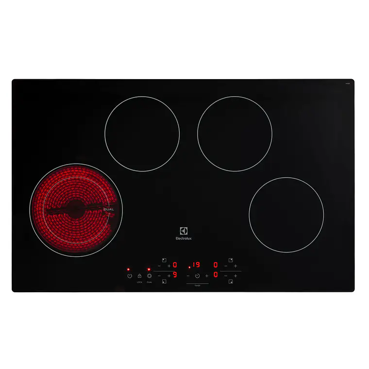 ENCIMERA ELÉCTRICA 4 PLATOS ELECTROLUX EFFICIENT CUBIERTA VITROCERÁMICA Y PANEL TOUCH VE7DT 5