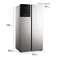 REFRIGERADOR ELECTROLUX 530L NO FROST SIDE BY SIDE INVERTER AUTOSENSE ES50S INOX - Miniatura 2