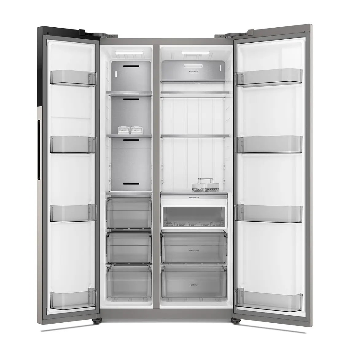 REFRIGERADOR ELECTROLUX 530L NO FROST SIDE BY SIDE INVERTER AUTOSENSE ES50S INOX 3