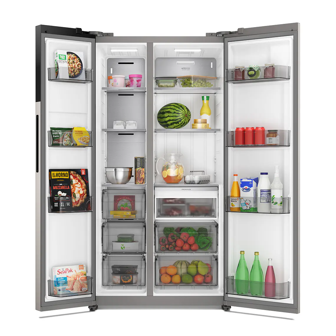 REFRIGERADOR ELECTROLUX 530L NO FROST SIDE BY SIDE INVERTER AUTOSENSE ES50S INOX 4