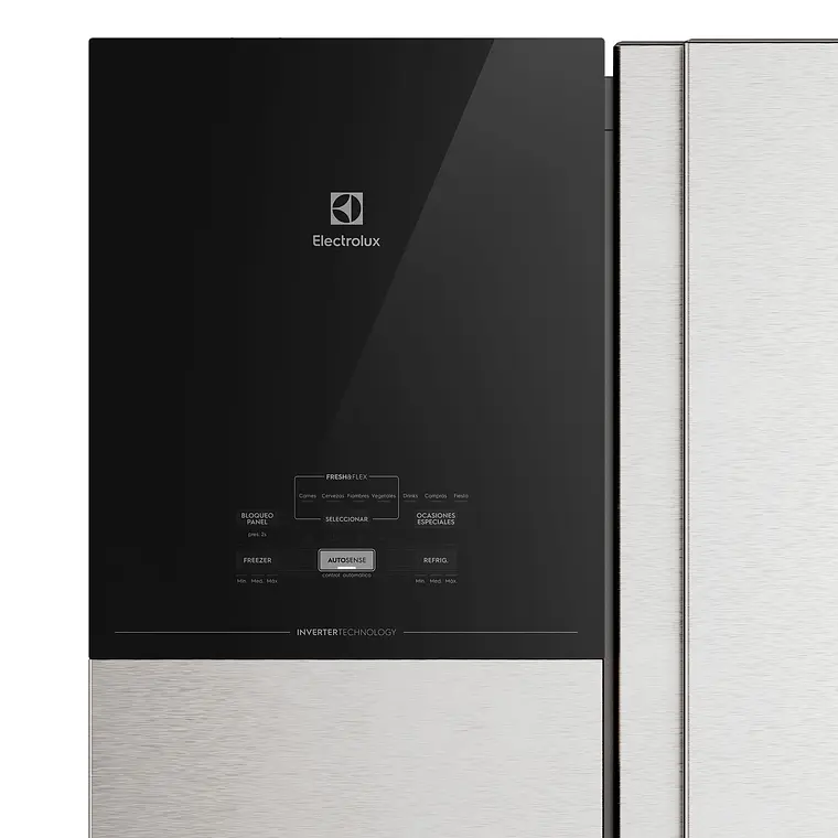 REFRIGERADOR ELECTROLUX 530L NO FROST SIDE BY SIDE INVERTER AUTOSENSE ES50S INOX 5